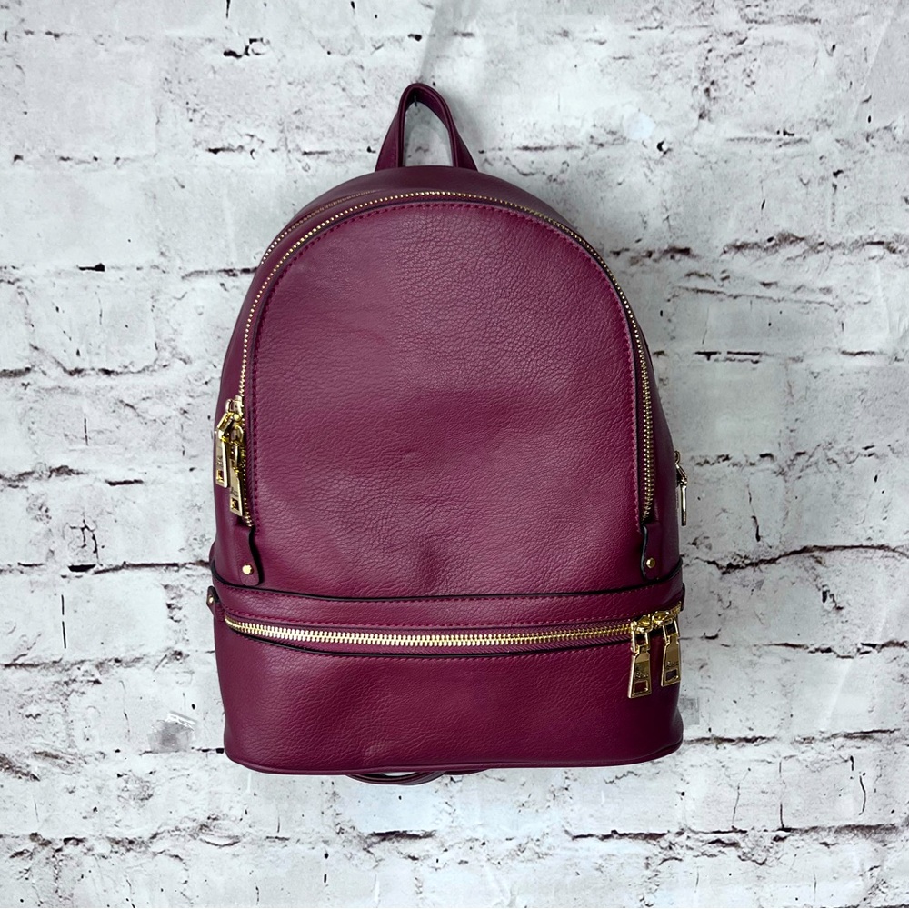 NWOT G.H. Bass & Co. Faux Leather Backpack